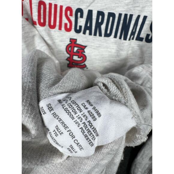 St Louis Cardinals MLB Sweatshirt Womens Size XXL Gray Long Sleeve Graphic Print - Picture 7 of 11